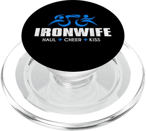 IRON WIFE Iron Sherpa Triathlon Triathlet Haul Cheer Kiss PopSockets PopGrip für MagSafe IRON WIFE Iron Sherpa Triathlon Triathlet Haul Cheer Kiss PopSockets PopGrip für MagSafe von ENDU Designs - Triathlon Inspired Apparel