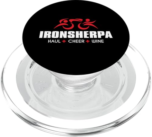 Iron Sherpa Tri Sherpa Triathlon Haul Cheer Wine Triathlet PopSockets PopGrip für MagSafe Iron Sherpa Tri Sherpa Triathlon Haul Cheer Wine Triathlet PopSockets PopGrip für MagSafe von ENDU Designs - Triathlon Inspired Apparel