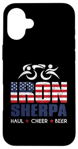 Iron Sherpa Triathlon Triathlet Inspired - Haul Cheer Beer Hülle für iPhone 16 Plus Iron Sherpa Triathlon Triathlet Inspired - Haul Cheer Beer Hülle für iPhone 16 Plus von ENDU Designs - Triathlon Inspired Apparel