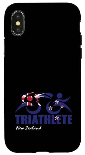 Neuseeland-Flagge Triathlon – Kiwi-Triathleten inspiriertes Design Hülle für iPhone X/XS Neuseeland-Flagge Triathlon – Kiwi-Triathleten inspiriertes Design Hülle für iPhone X/XS von ENDU Designs - Triathlon Inspired Apparel