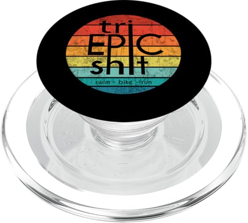 TRI EPIC SH-T Triathleten Tri Harder Swim Bike Run Triathlon PopSockets PopGrip für MagSafe TRI EPIC SH-T Triathleten Tri Harder Swim Bike Run Triathlon PopSockets PopGrip für MagSafe von ENDU Designs - Triathlon Inspired Apparel