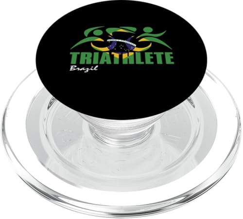 Triathlon mit brasilianischer Flagge, inspiriert von brasilianischen Triathleten PopSockets PopGrip für MagSafe Triathlon mit brasilianischer Flagge, inspiriert von brasilianischen Triathleten PopSockets PopGrip für MagSafe von ENDU Designs - Triathlon Inspired Apparel