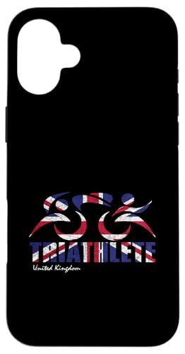 UK United Kingdom Union Jack Flagge Triathlon Triathlet Hülle für iPhone 16 Plus UK United Kingdom Union Jack Flagge Triathlon Triathlet Hülle für iPhone 16 Plus von ENDU Designs - Triathlon Inspired Apparel