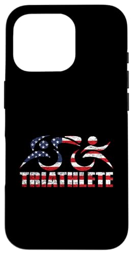 USA Amerika Flagge Triathlon Triathlete Schwimmen Bike Run Inspired Hülle für iPhone 16 Pro USA Amerika Flagge Triathlon Triathlete Schwimmen Bike Run Inspired Hülle für iPhone 16 Pro von ENDU Designs - Triathlon Inspired Apparel