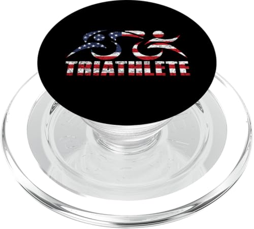 USA Amerika Flagge Triathlon Triathlete Schwimmen Bike Run Inspired PopSockets PopGrip für MagSafe USA Amerika Flagge Triathlon Triathlete Schwimmen Bike Run Inspired PopSockets PopGrip für MagSafe von ENDU Designs - Triathlon Inspired Apparel
