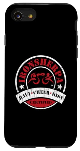 Zertifizierte IRON Tri Sherpa Triathlon Triathlete Race Support Hülle für iPhone SE (2020) / 7 / 8 von ENDU Designs - Triathlon Inspired Apparel