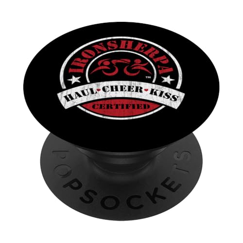 Zertifizierte IRON Tri Sherpa Triathlon Triathlete Race Support PopSockets Klebender PopGrip Zertifizierte IRON Tri Sherpa Triathlon Triathlete Race Support PopSockets Klebender PopGrip von ENDU Designs - Triathlon Inspired Apparel