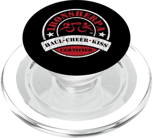 Zertifizierte IRON Tri Sherpa Triathlon Triathlete Race Support PopSockets PopGrip für MagSafe von ENDU Designs - Triathlon Inspired Apparel
