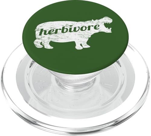Herbivore Hippopotamus Eat Veg Vegan inspiriertes Design PopSockets PopGrip für MagSafe Herbivore Hippopotamus Eat Veg Vegan inspiriertes Design PopSockets PopGrip für MagSafe von ENDU Designs - Vegan Inspired Apparel