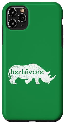 Weißes Nashorn Herbivore Eat Veg Vegan Nashorn inspiriert Hülle für iPhone 11 Pro Max Weißes Nashorn Herbivore Eat Veg Vegan Nashorn inspiriert Hülle für iPhone 11 Pro Max von ENDU Designs - Vegan Inspired Apparel