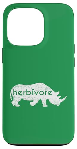 Weißes Nashorn Herbivore Eat Veg Vegan Nashorn inspiriert Hülle für iPhone 13 Pro von ENDU Designs - Vegan Inspired Apparel