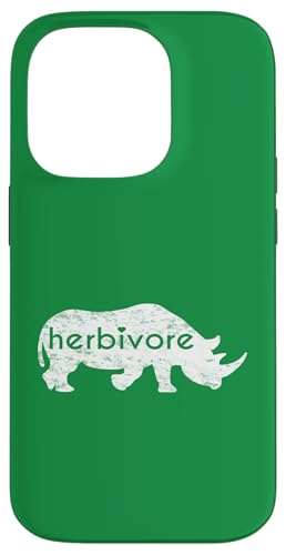 Weißes Nashorn Herbivore Eat Veg Vegan Nashorn inspiriert Hülle für iPhone 14 Pro von ENDU Designs - Vegan Inspired Apparel