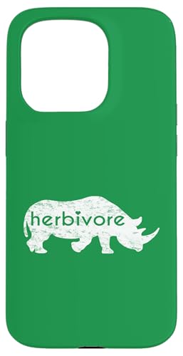 Weißes Nashorn Herbivore Eat Veg Vegan Nashorn inspiriert Hülle für iPhone 15 Pro Weißes Nashorn Herbivore Eat Veg Vegan Nashorn inspiriert Hülle für iPhone 15 Pro von ENDU Designs - Vegan Inspired Apparel