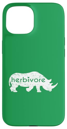Weißes Nashorn Herbivore Eat Veg Vegan Nashorn inspiriert Hülle für iPhone 15 Weißes Nashorn Herbivore Eat Veg Vegan Nashorn inspiriert Hülle für iPhone 15 von ENDU Designs - Vegan Inspired Apparel