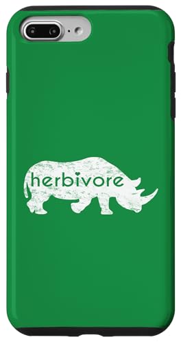 Weißes Nashorn Herbivore Eat Veg Vegan Nashorn inspiriert Hülle für iPhone 7 Plus/8 Plus Weißes Nashorn Herbivore Eat Veg Vegan Nashorn inspiriert Hülle für iPhone 7 Plus/8 Plus von ENDU Designs - Vegan Inspired Apparel
