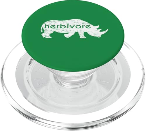 Weißes Nashorn Herbivore Eat Veg Vegan Nashorn inspiriert PopSockets PopGrip für MagSafe Weißes Nashorn Herbivore Eat Veg Vegan Nashorn inspiriert PopSockets PopGrip für MagSafe von ENDU Designs - Vegan Inspired Apparel