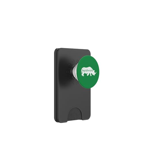 Weißes Nashorn Herbivore Eat Veg Vegan Nashorn inspiriert PopSockets PopWallet für MagSafe Weißes Nashorn Herbivore Eat Veg Vegan Nashorn inspiriert PopSockets PopWallet für MagSafe von ENDU Designs - Vegan Inspired Apparel