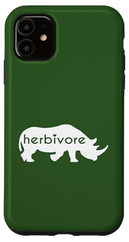 Weißes Nashorn Herbivore – veganes Gemüse-Nashorn inspiriert Hülle für iPhone 11 Weißes Nashorn Herbivore – veganes Gemüse-Nashorn inspiriert Hülle für iPhone 11 von ENDU Designs - Vegan Inspired Apparel