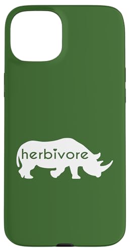 Weißes Nashorn Herbivore – veganes Gemüse-Nashorn inspiriert Hülle für iPhone 15 Plus Weißes Nashorn Herbivore – veganes Gemüse-Nashorn inspiriert Hülle für iPhone 15 Plus von ENDU Designs - Vegan Inspired Apparel
