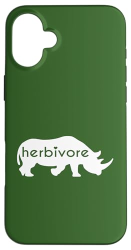 Weißes Nashorn Herbivore – veganes Gemüse-Nashorn inspiriert Hülle für iPhone 16 Plus Weißes Nashorn Herbivore – veganes Gemüse-Nashorn inspiriert Hülle für iPhone 16 Plus von ENDU Designs - Vegan Inspired Apparel