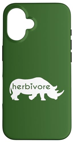 Weißes Nashorn Herbivore – veganes Gemüse-Nashorn inspiriert Hülle für iPhone 16 Weißes Nashorn Herbivore – veganes Gemüse-Nashorn inspiriert Hülle für iPhone 16 von ENDU Designs - Vegan Inspired Apparel