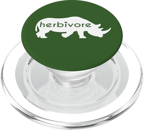 Weißes Nashorn Herbivore – veganes Gemüse-Nashorn inspiriert PopSockets PopGrip für MagSafe Weißes Nashorn Herbivore – veganes Gemüse-Nashorn inspiriert PopSockets PopGrip für MagSafe von ENDU Designs - Vegan Inspired Apparel