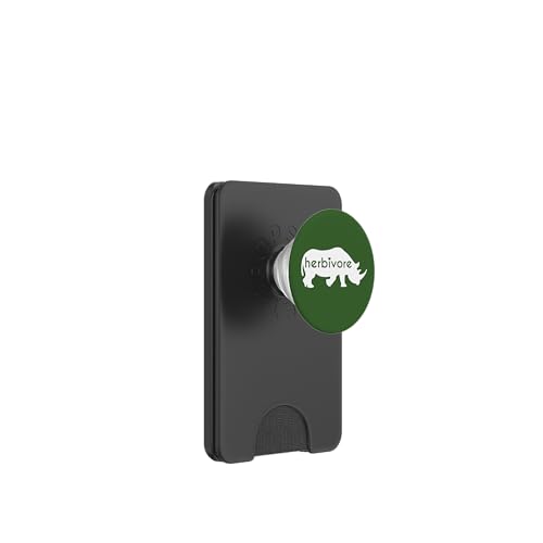 Weißes Nashorn Herbivore – veganes Gemüse-Nashorn inspiriert PopSockets PopWallet für MagSafe Weißes Nashorn Herbivore – veganes Gemüse-Nashorn inspiriert PopSockets PopWallet für MagSafe von ENDU Designs - Vegan Inspired Apparel