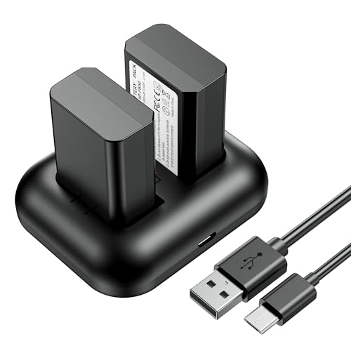 ENEGON NP-FW50 Akku 1300mAh und Dual USB Ladegerät Kit für Sony ZV-E10 A6000, A6500, A6300, A6400, A7, A7II, A7RII, A7SII, A7S, A7S2, A7R, A7R2, A55, A5100, A5000,A3000, A55,RX10 ENEGON NP-FW50 Akku 1300mAh und Dual USB Ladegerät Kit für Sony ZV-E10 A6000, A6500, A6300, A6400, A7, A7II, A7RII, A7SII, A7S, A7S2, A7R, A7R2, A55, A5100, A5000,A3000, A55,RX10 von ENEGON