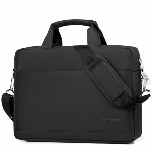 ENEN Laptoptasche 15.6 Zoll, Einfach Laptop-Taschen Schultern, Laptop Tasche Business Büro Arbeit Computertasche, Schlanke Notebook Tasche für Herren Frauen (15.6 Zoll,Schwarz) von ENEN