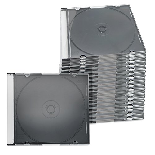 50x CD Slim Hüllen Slimcase 1 Fach mit schwarzem Tray 5,2 mm 50x CD Slim Hüllen Slimcase 1 Fach mit schwarzem Tray 5,2 mm von ENERGMiX