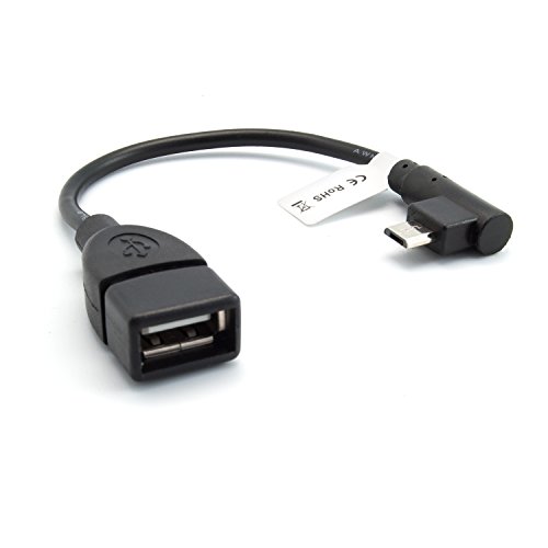 ENERGMiX Adapter USB A Buchse zu Micro- B Stecker Kabelverlängerung Schwarz von ENERGMiX