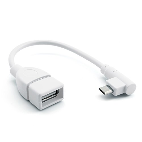 Energmix Adapter USB A Buchse zu Micro- B Stecker Kabelverlängerung Weiß von ENERGMiX