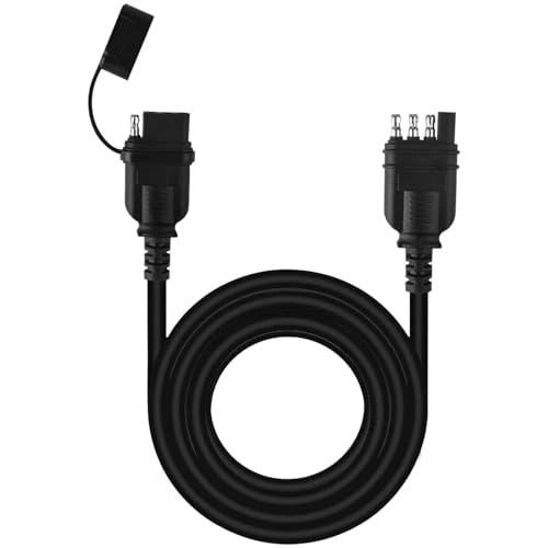 4-poliger Anhängerverbinder, 91 cm, 18 AWG, 4-Wege-Verkabelung, Verlängerungskabelbaum, Fahrzeugseite, Anhängerseite, 4 Zinken, Anhänger-Lichtstecker, Anhängerkupplung, Drahtverlängerung 4-poliger Anhängerverbinder, 91 cm, 18 AWG, 4-Wege-Verkabelung, Verlängerungskabelbaum, Fahrzeugseite, Anhängerseite, 4 Zinken, Anhänger-Lichtstecker, Anhängerkupplung, Drahtverlängerung von ENERJOUR