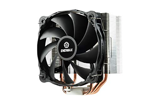 ENERMAX ETS-F40-FS Silent Black CPU-Kühler, TDP 200W+, 140 mm PWM High-Pressure Silent ARGB Lüfter, Heat Pipe Direct Touch, Passend für AMD AM4/AM5 LGA 1700/1200, ETS-F40-FS, Schwarz von ENERMAX