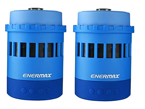 ENERMAX PHAROSLITE 7-in1 RGB Wireless Stereo-Bluetooth-Laustprecher mit integrierter Music Player und Micro SD Slot; EAS05-BW weiß von ENERMAX