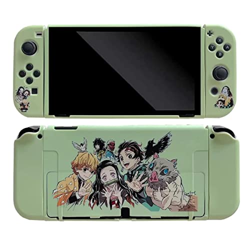 ENFILY Cute Demon Slayer Hülle Kompatibel mit Nintendo Switch OLED, Andockbare Hülle, Ergonomische Weiche TPU-Griffhülle für Joycon, Sparkle Skin Set ENFILY Cute Demon Slayer Hülle Kompatibel mit Nintendo Switch OLED, Andockbare Hülle, Ergonomische Weiche TPU-Griffhülle für Joycon, Sparkle Skin Set von ENFILY