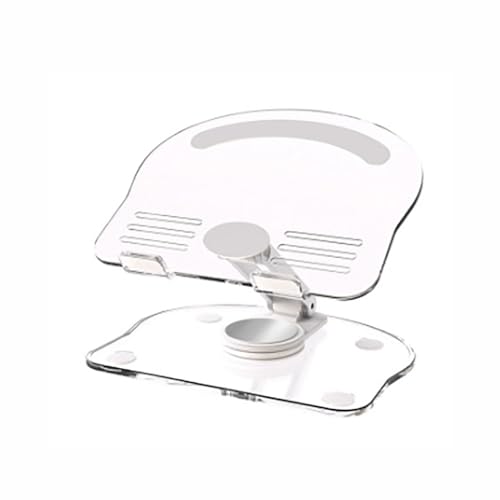 ENFILY Phone Stand, Acrylic Cell Fold Phone Stand for Desk, Portable Tablet Holder Stand with Weighted Non-Slip Base (White) von ENFILY