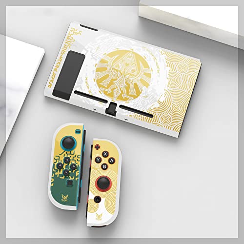 ENFILY Stoßfeste Tränen des Königreichs Dockable Cover Hülle kompatibel mit Nintendo Switch, langlebige kratzfeste Schale für Joycon, Silikon Schutzhülle Skin Set von ENFILY