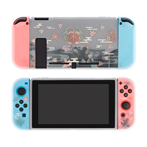 ENFILY Süße Genshin Impact Kaedehara Kazuha Hülle kompatibel mit Nintendo Switch, andockbare Hülle, ergonomische weiche TPU-Griffhülle für Joycon, Sparkle Skin Set ENFILY Süße Genshin Impact Kaedehara Kazuha Hülle kompatibel mit Nintendo Switch, andockbare Hülle, ergonomische weiche TPU-Griffhülle für Joycon, Sparkle Skin Set von ENFILY