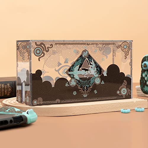 ENFILY The Legend of Zelda: Tears of The Kingdom Staubschutz für Nintendo Switch/Switch OLED Ladestation, Anti-Kratzer, Staubdichte Abdeckung Sleeve Zubehör, Display Box von ENFILY