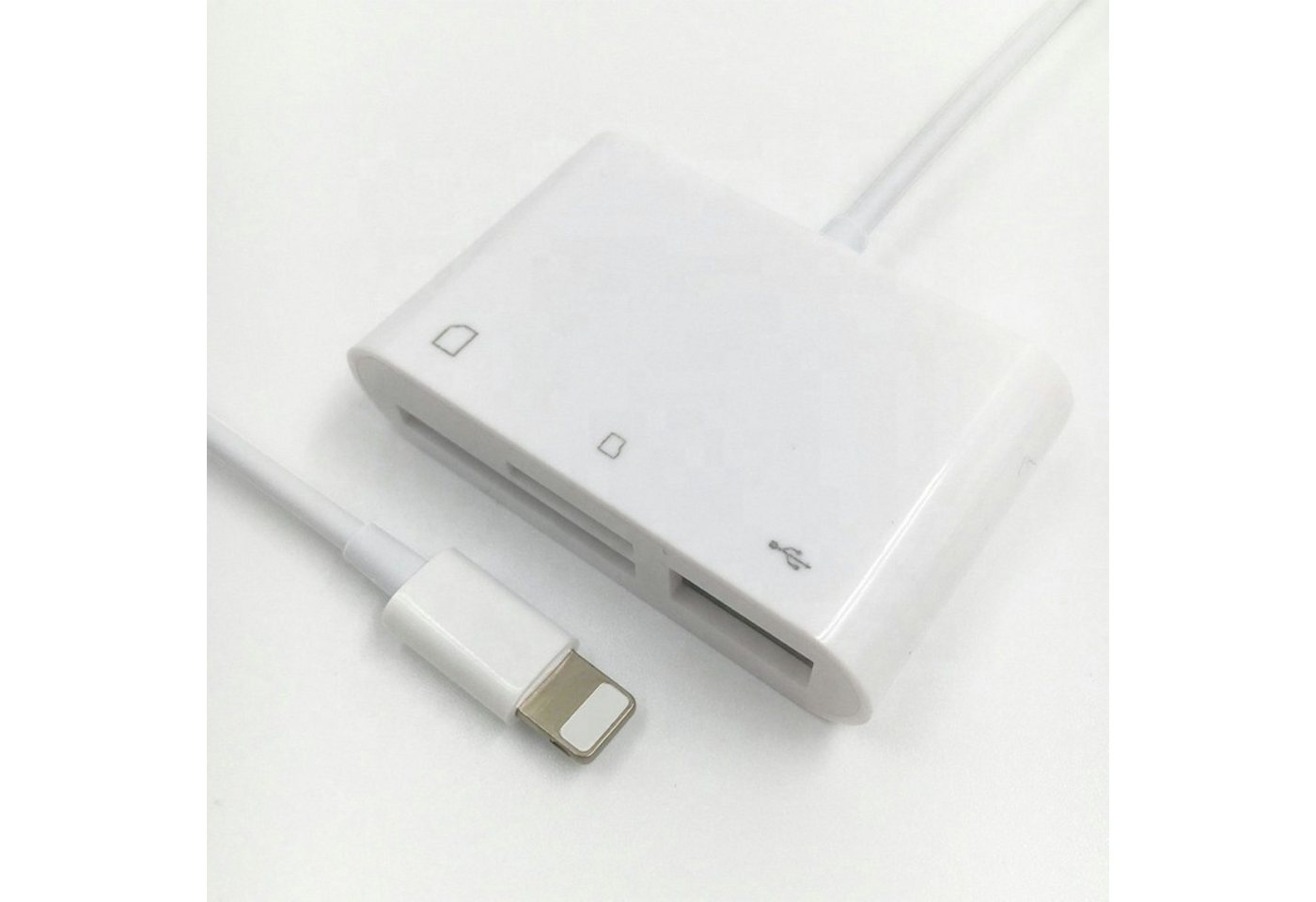 ENGELMANN EnM0528, Lightning auf USB-A Buchse, SD-, Mikro-SD Lightningkabel, Lightning, USB Typ A, Mikro-SD-Karte von ENGELMANN