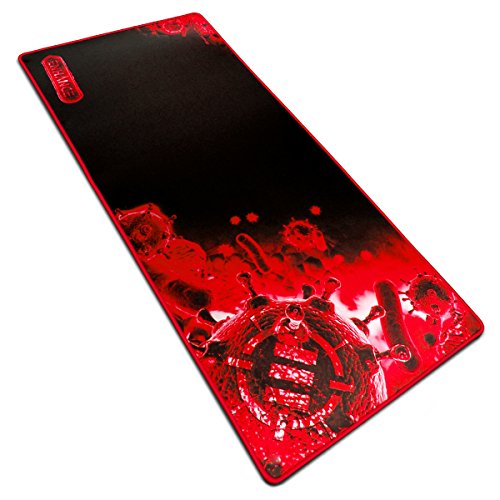ENHANCE GX-MP2 Verlängert Gaming Mouse Pad - Großes XL Mauspad (80 x 35 cm) für professionelle Esport mit Geringe Reibung Verfolgung Oberfläche und Rutschfester Rückseite - Rot von ENHANCE