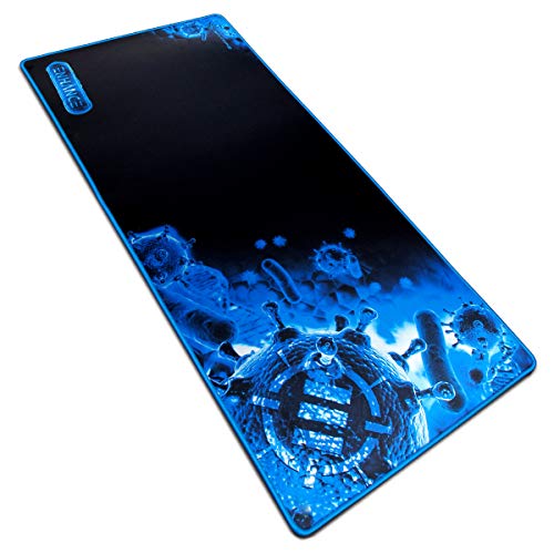 ENHANCE GX-MP2 Extended Gaming Mauspad - XXL Mauspad (80 x 35 cm) Mehrfarbig (Blau/Schwarz) von ENHANCE