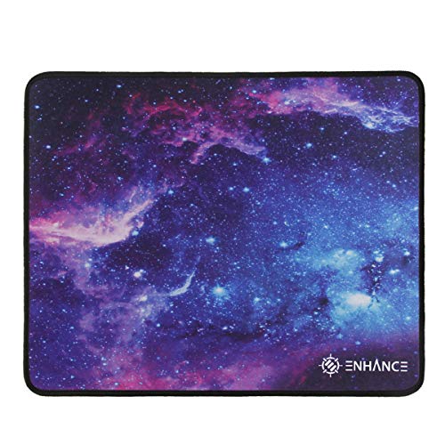 ENHANCE Großes Gaming-Mauspad, großes Mauspad, verschleißfeste Nähte, rutschfeste Gummibasis, Tracking mit hoher Präzision, Voltaic-Serie (Galaxy) von ENHANCE