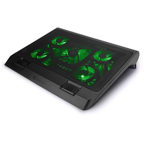 ENHANCE Laptop-Kühler für Gaming mit LED-Lüftern, höhenverstellbar und 2 USB-Ports, 5 leise, Hochleistungs-Lüfter, 2630 U/min, integrierte Stoßstange, Grün ENHANCE Laptop-Kühler für Gaming mit LED-Lüftern, höhenverstellbar und 2 USB-Ports, 5 leise, Hochleistungs-Lüfter, 2630 U/min, integrierte Stoßstange, Grün von ENHANCE