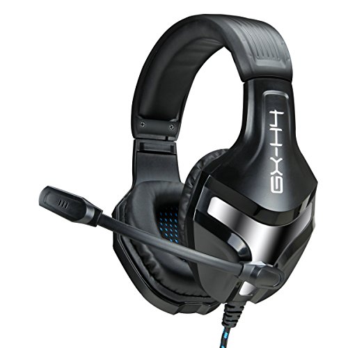 Enhance GX-H4 - Computerspieleheadset mit Mikrofon - Geflochtenes Kabel, Kopfhörer mit Geräuschisolation, Komfortdesign-Kopfbügel - Anschluss an die 3,5-mm-AUX-INFILTRATE-Serie von ENHANCE