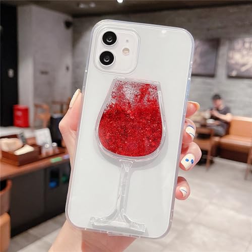 ENILSA Dynamische Hülle für iPhone 13 12 11 Pro Max 6S 7 8 Plus X XS XR Hüllen Weinglas Glitzer Flüssiger Treibsand Handyhülle Damen,A,Für iPhone 12 Pro Max ENILSA Dynamische Hülle für iPhone 13 12 11 Pro Max 6S 7 8 Plus X XS XR Hüllen Weinglas Glitzer Flüssiger Treibsand Handyhülle Damen,A,Für iPhone 12 Pro Max von ENILSA