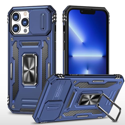 ENILSA Für iPhone XR Hülle Ring Ständer Rüstung Anti-Fall Slide Kamera Kickstand Cover, Marineblau, für iPhone XR ENILSA Für iPhone XR Hülle Ring Ständer Rüstung Anti-Fall Slide Kamera Kickstand Cover, Marineblau, für iPhone XR von ENILSA
