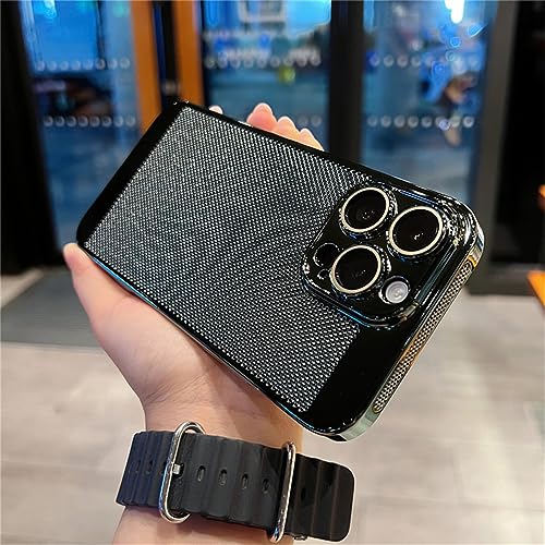 ENILSA Kühlende Mesh-Handyhüllen für Funda iPhone 12 13 14 Pro Max 14 Plus X XS XR Hülle, stoßfest mit beschichteter Kameraschutzabdeckung, tiefgrün, für iPhone 13 Pro ENILSA Kühlende Mesh-Handyhüllen für Funda iPhone 12 13 14 Pro Max 14 Plus X XS XR Hülle, stoßfest mit beschichteter Kameraschutzabdeckung, tiefgrün, für iPhone 13 Pro von ENILSA