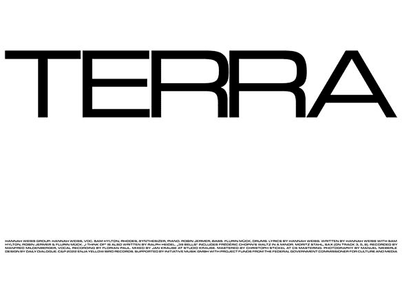Hannah Weiss - Terra (Black Vinyl) (Vinyl) von ENJA & YEL